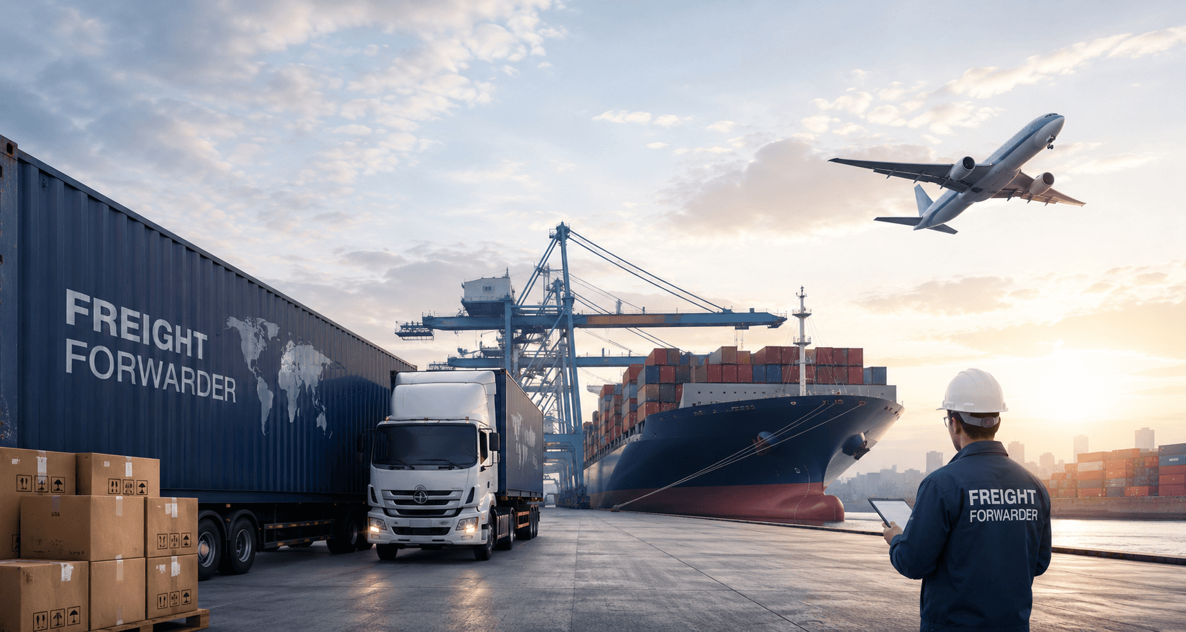 Logistics background